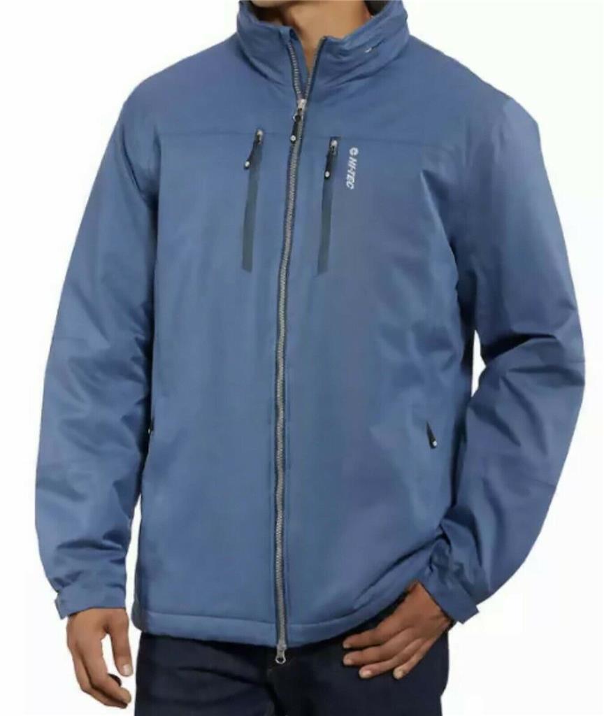 Hi-Tec Men's Burnt Point Waterproof Insulated Jacket, BLUE, S